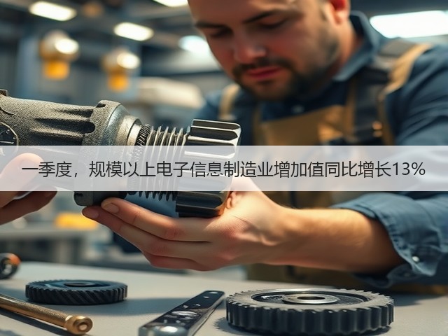 一季度,规模以上电子信息制造业增加值同比增长13%(图1) 一季度,规模以上电子信息制造业增加值同比增长13%(图1)