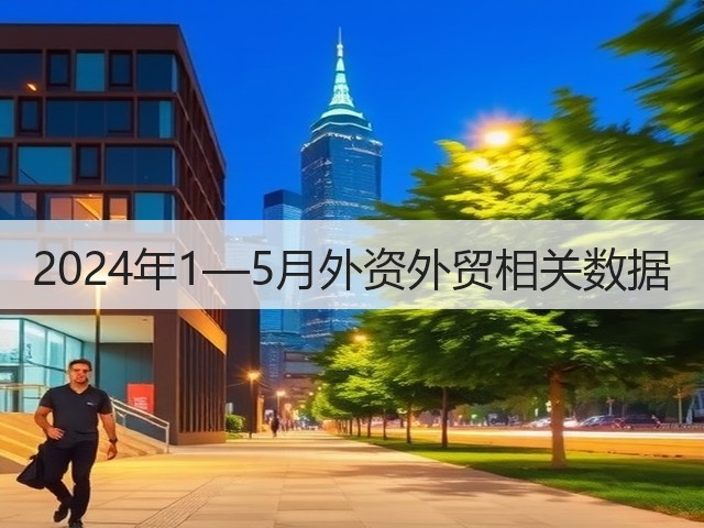 2024年1—5月外资外贸相关数据(图2) 2024年1—5月外资外贸相关数据(图2)