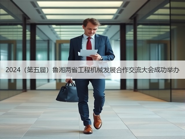 2024(第五届)鲁湘两省工程机械发展合作交流大会成功举办(图3) 2024(第五届)鲁湘两省工程机械发展合作交流大会成功举办(图3)