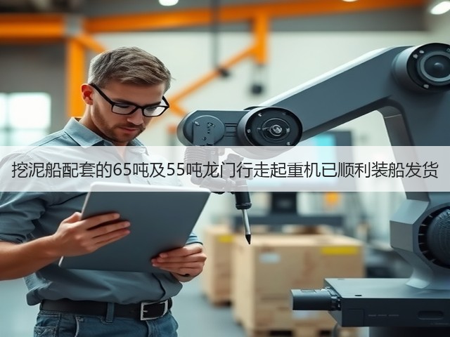 挖泥船配套的65吨及55吨龙门行走起重机已顺利装船发货(图3) 挖泥船配套的65吨及55吨龙门行走起重机已顺利装船发货(图3)