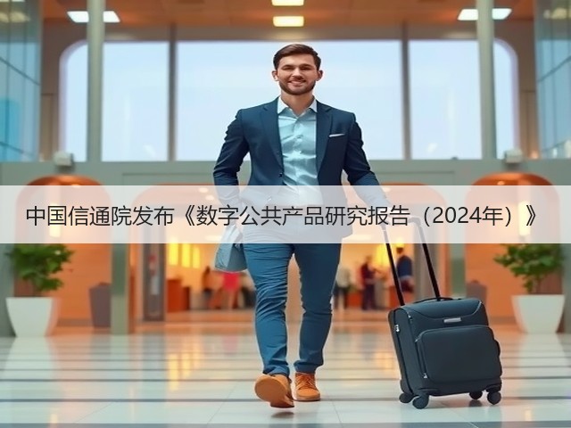 中国信通院发布《数字公共产品研究报告(2024年)》(图2) 中国信通院发布《数字公共产品研究报告(2024年)》(图2)