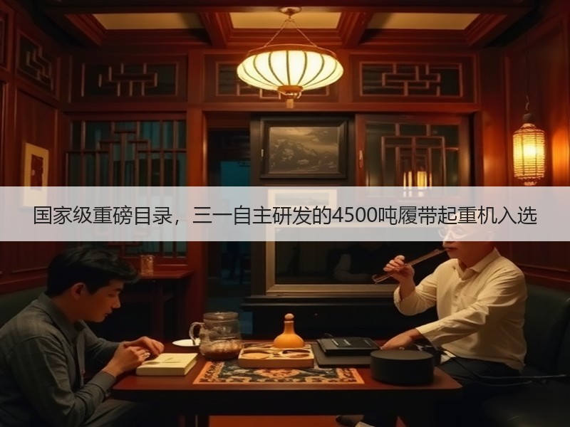 国家级重磅目录，三一自主研发的4500吨履带起重机入选