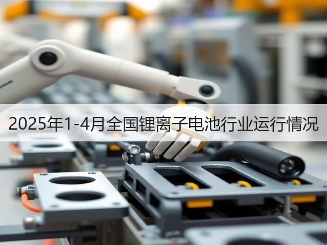 2025年1-4月全国锂离子电池行业运行情况(图1) 2025年1-4月全国锂离子电池行业运行情况(图1)