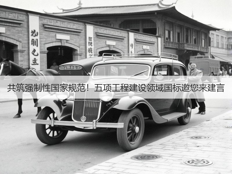 共筑强制性国家规范!五项工程建设领域国标邀您来建言 共筑强制性国家规范!五项工程建设领域国标邀您来建言