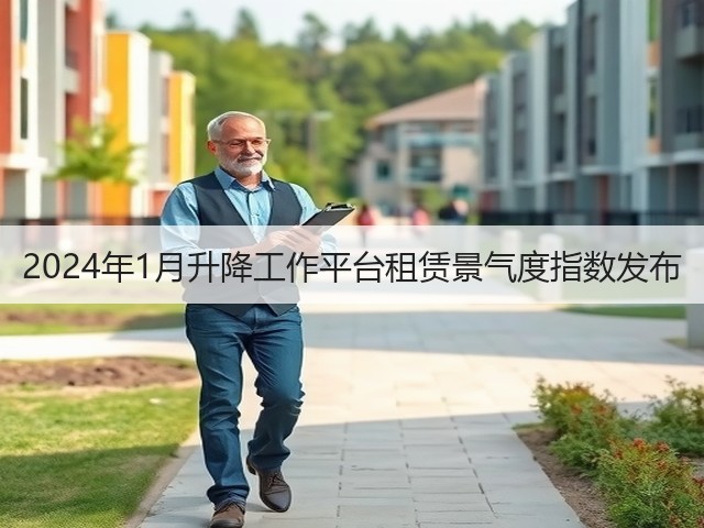 2024年1月升降工作平台租赁景气度指数发布(图3)