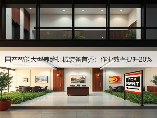 国产智能大型养路机械装备首秀：作业效率提升20%(图1)