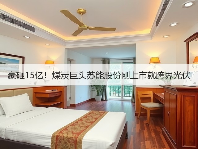 豪砸15亿！煤炭巨头苏能股份刚上市就跨界光伏(图1)