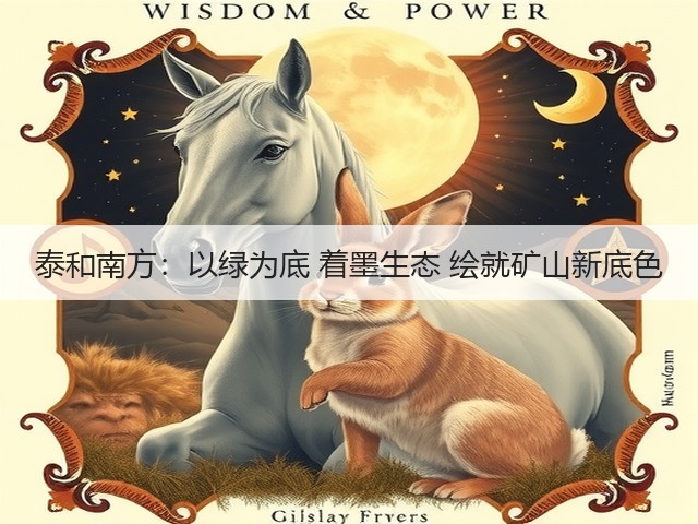 泰和南方:以绿为底 着墨生态 绘就矿山新底色(图3) 泰和南方:以绿为底 着墨生态 绘就矿山新底色(图3)