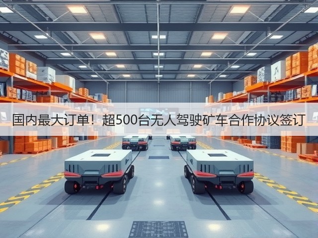 国内最大订单!超500台无人驾驶矿车合作协议签订(图3) 国内最大订单!超500台无人驾驶矿车合作协议签订(图3)
