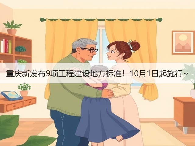 重庆新发布9项工程建设地方标准!10月1日起施行~(图1) 重庆新发布9项工程建设地方标准!10月1日起施行~(图1)