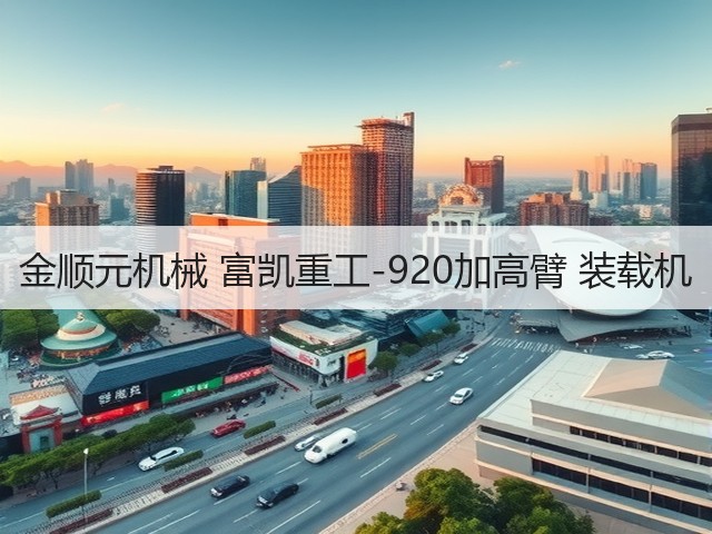 金顺元机械 富凯重工-920加高臂 装载机(图3)