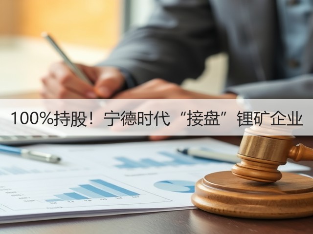 100%持股!宁德时代“接盘”锂矿企业(图2) 100%持股!宁德时代“接盘”锂矿企业(图2)