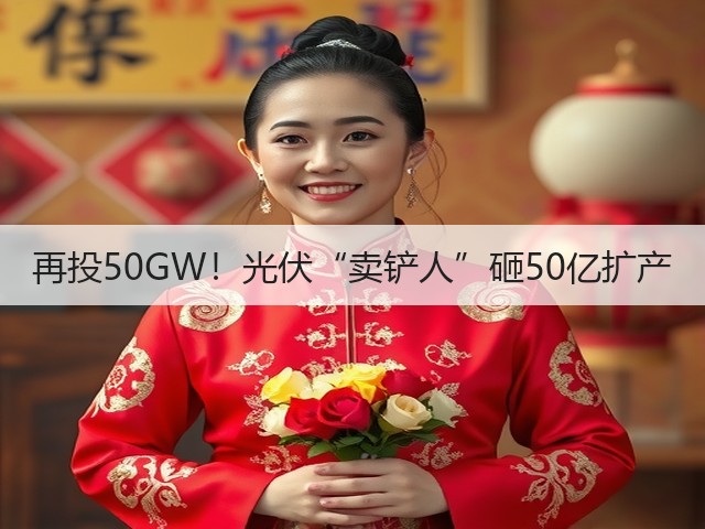 再投50GW!光伏“卖铲人”砸50亿扩产(图1) 再投50GW!光伏“卖铲人”砸50亿扩产(图1)