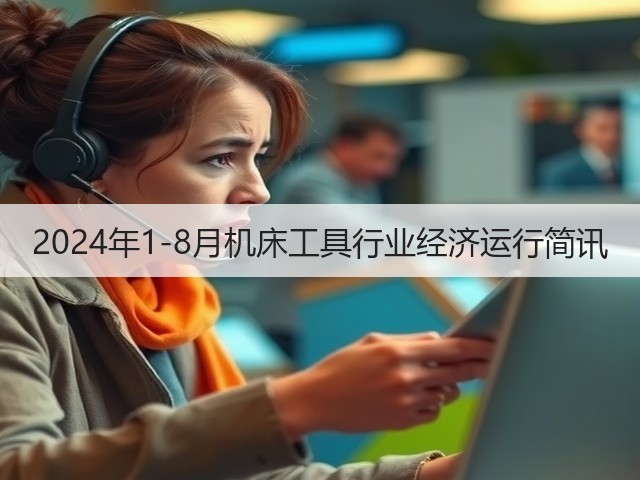 2024年1-8月机床工具行业经济运行简讯(图1)