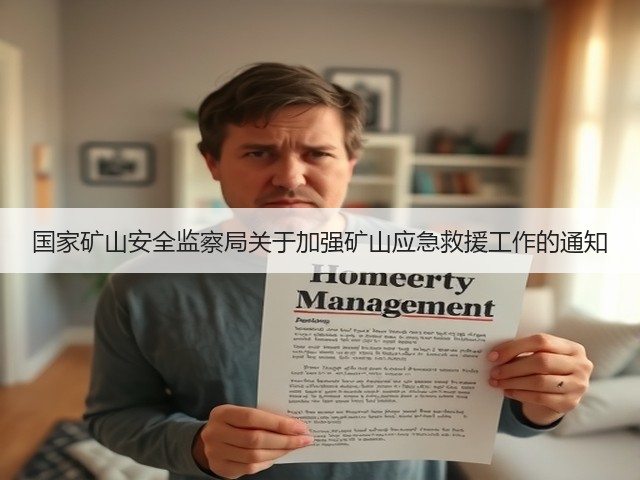 国家矿山安全监察局关于加强矿山应急救援工作的通知(图2)