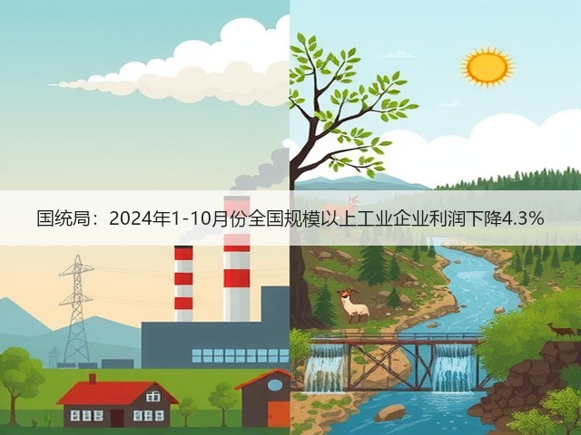 国统局:2024年1-10月份全国规模以上工业企业利润下降4.3%(图2) 国统局:2024年1-10月份全国规模以上工业企业利润下降4.3%(图2)