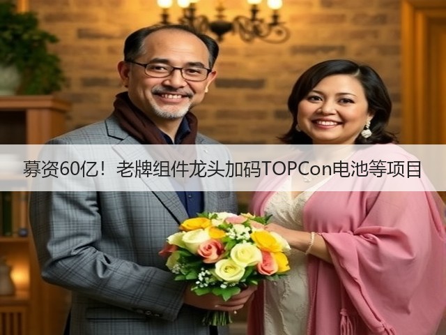 募资60亿！老牌组件龙头加码TOPCon电池等项目(图2)