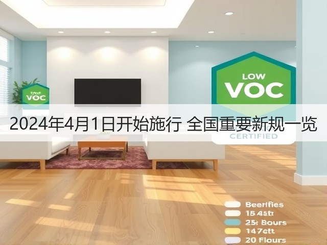 2024年4月1日开始施行 全国重要新规一览(图1) 2024年4月1日开始施行 全国重要新规一览(图1)