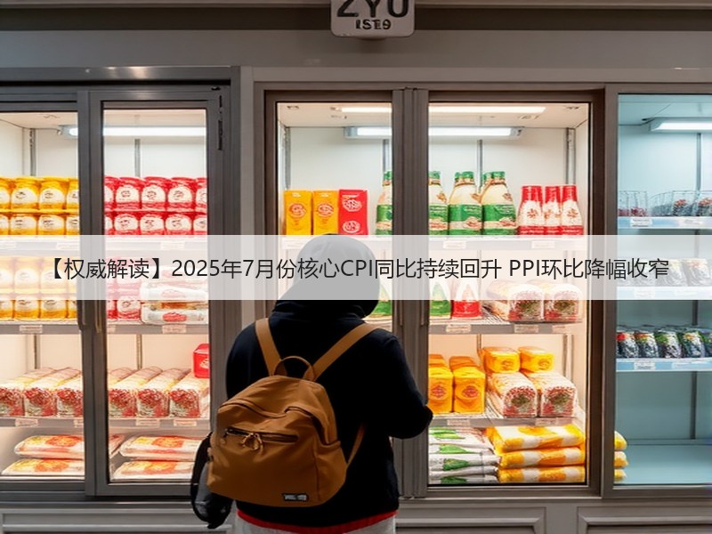 【权威解读】2025年7月份核心CPI同比持续回升 PPI环比降幅收窄 【权威解读】2025年7月份核心CPI同比持续回升 PPI环比降幅收窄