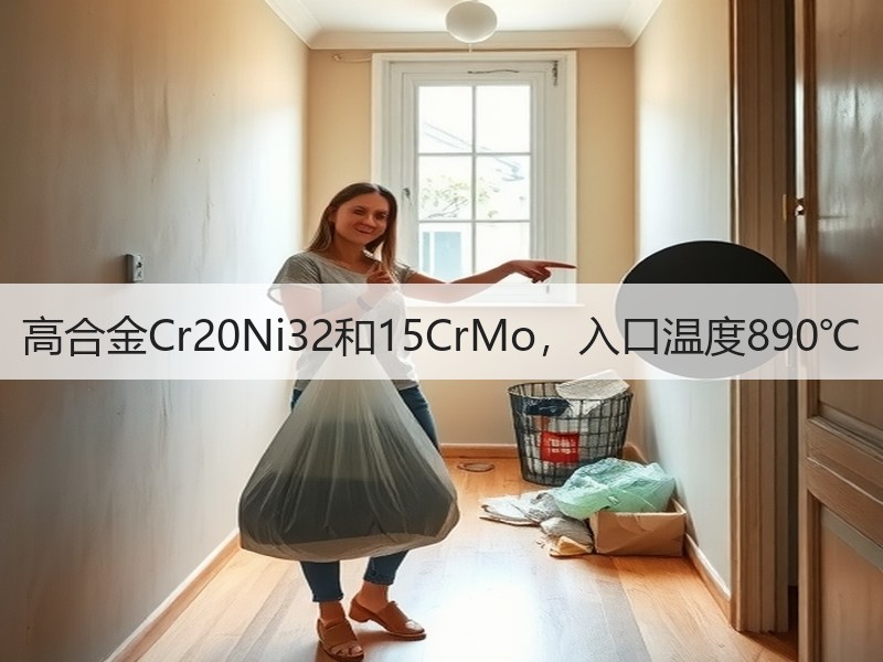 高合金Cr20Ni32和15CrMo,入口温度890℃ 高合金Cr20Ni32和15CrMo,入口温度890℃