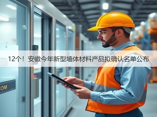 12个!安徽今年新型墙体材料产品拟确认名单公布(图1) 12个!安徽今年新型墙体材料产品拟确认名单公布(图1)