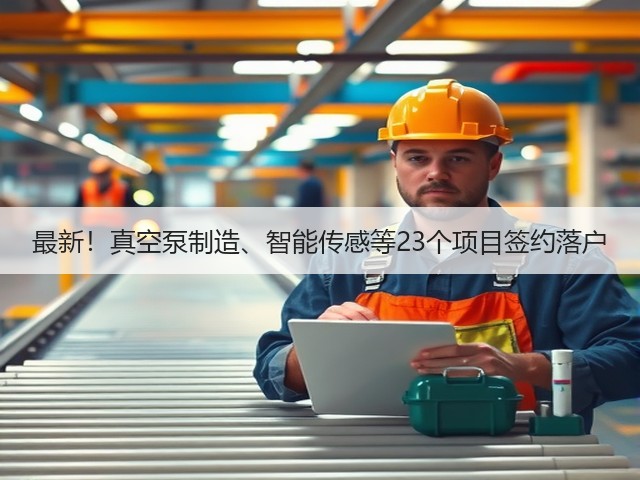 最新!真空泵制造、智能传感等23个项目签约落户(图2) 最新!真空泵制造、智能传感等23个项目签约落户(图2)