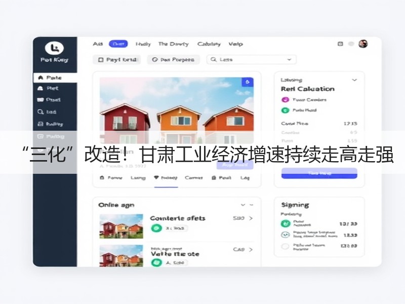 “三化”改造！甘肃工业经济增速持续走高走强