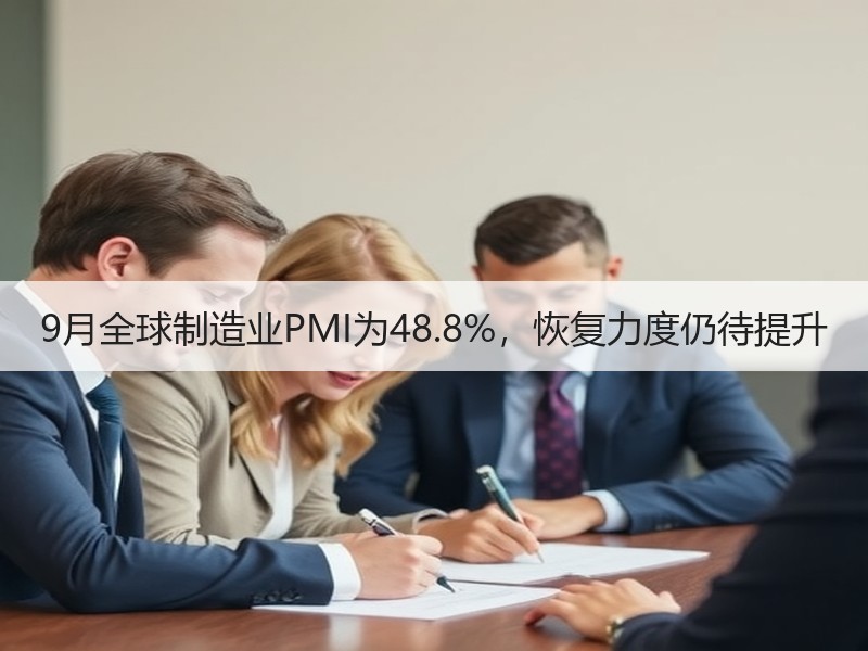9月全球制造业PMI为48.8%，恢复力度仍待提升