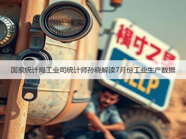 国家统计局工业司统计师孙晓解读7月份工业生产数据(图1) 国家统计局工业司统计师孙晓解读7月份工业生产数据(图1)