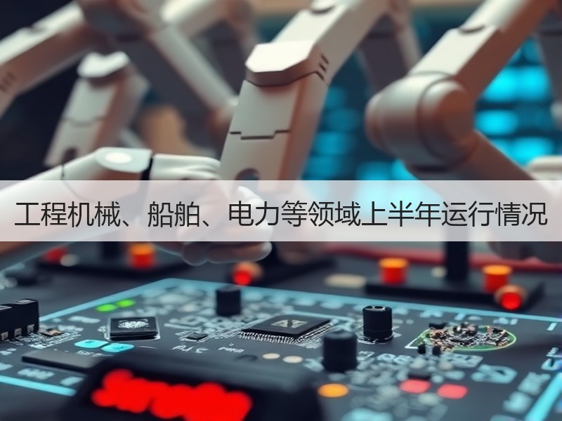 工程机械、船舶、电力等领域上半年运行情况 工程机械、船舶、电力等领域上半年运行情况