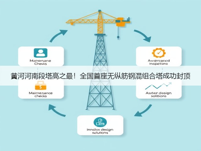 黄河河南段塔高之最!全国首座无纵筋钢混组合塔成功封顶(图1) 黄河河南段塔高之最!全国首座无纵筋钢混组合塔成功封顶(图1)