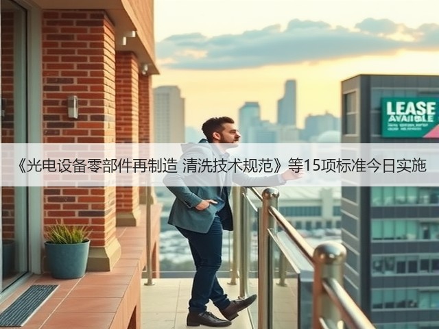 《光电设备零部件再制造 清洗技术规范》等15项标准今日实施(图3)
