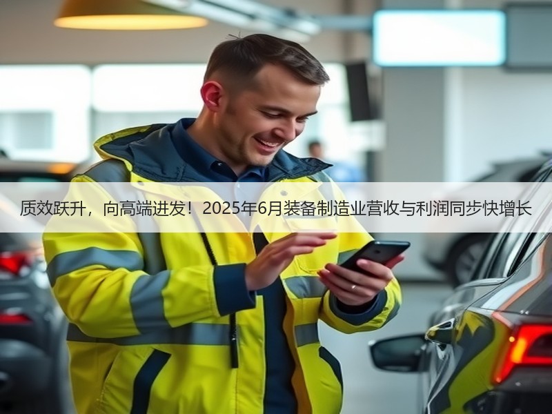 质效跃升,向高端进发!2025年6月装备制造业营收与利润同步快增长 质效跃升,向高端进发!2025年6月装备制造业营收与利润同步快增长