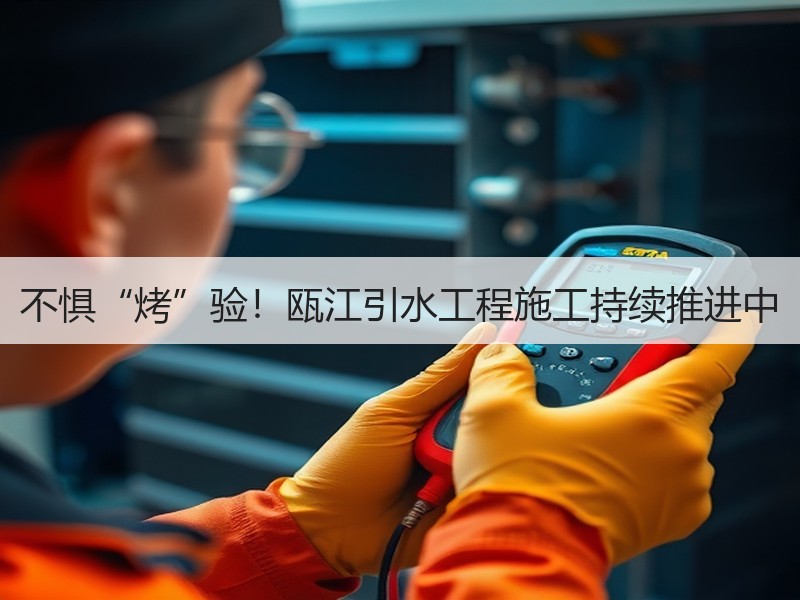 不惧“烤”验！瓯江引水工程施工持续推进中