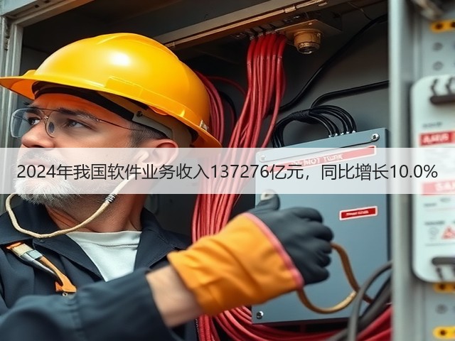 2024年我国软件业务收入137276亿元,同比增长10.0%(图3) 2024年我国软件业务收入137276亿元,同比增长10.0%(图3)