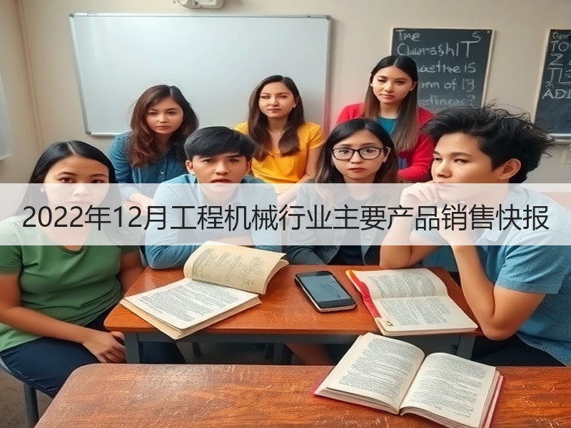 2022年12月工程机械行业主要产品销售快报 2022年12月工程机械行业主要产品销售快报