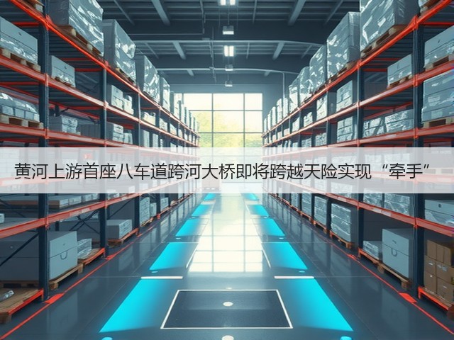 黄河上游首座八车道跨河大桥即将跨越天险实现“牵手”(图2) 黄河上游首座八车道跨河大桥即将跨越天险实现“牵手”(图2)