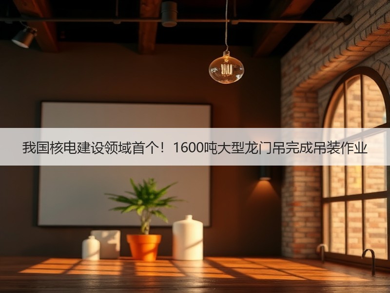 我国核电建设领域首个!1600吨大型龙门吊完成吊装作业 我国核电建设领域首个!1600吨大型龙门吊完成吊装作业