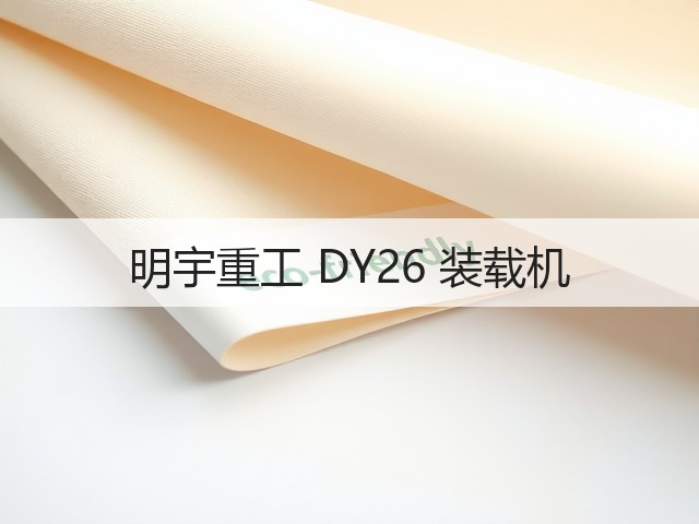 明宇重工 DY26 装载机(图3) 明宇重工 DY26 装载机(图3)