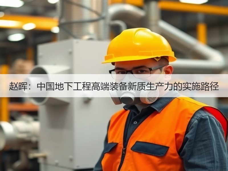 赵晖：中国地下工程高端装备新质生产力的实施路径