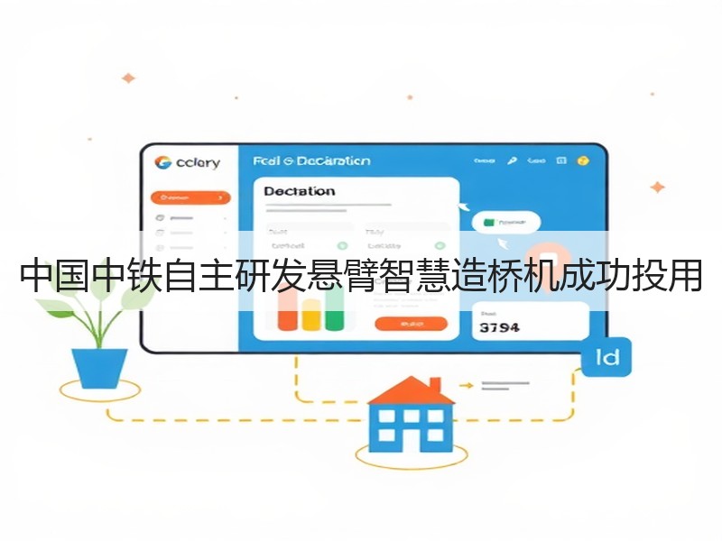 中国中铁自主研发悬臂智慧造桥机成功投用