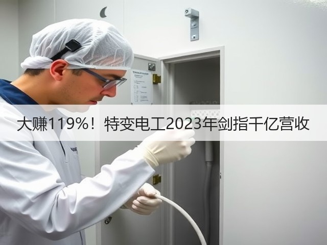 大赚119%！特变电工2023年剑指千亿营收(图3)