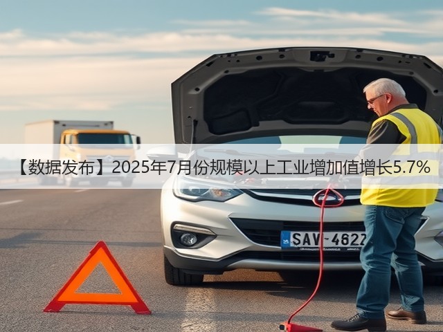 【数据发布】2025年7月份规模以上工业增加值增长5.7%(图1) 【数据发布】2025年7月份规模以上工业增加值增长5.7%(图1)