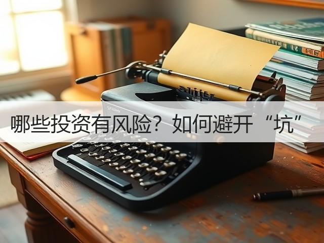 哪些投资有风险？如何避开“坑”(图2)