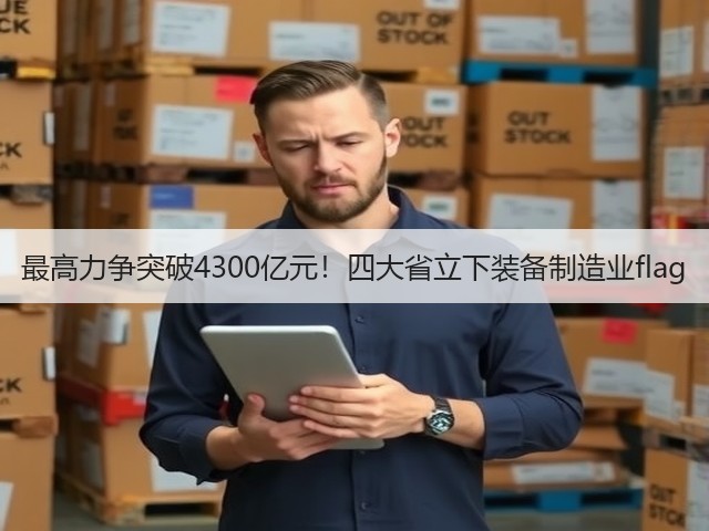 最高力争突破4300亿元!四大省立下装备制造业flag(图1) 最高力争突破4300亿元!四大省立下装备制造业flag(图1)