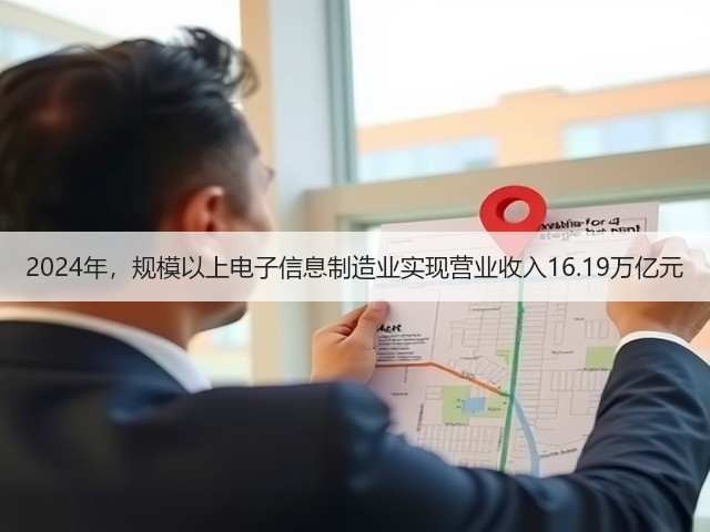 2024年,规模以上电子信息制造业实现营业收入16.19万亿元(图2) 2024年,规模以上电子信息制造业实现营业收入16.19万亿元(图2)