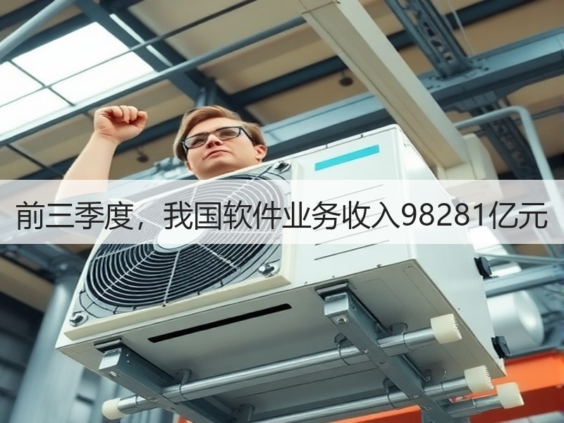 前三季度，我国软件业务收入98281亿元