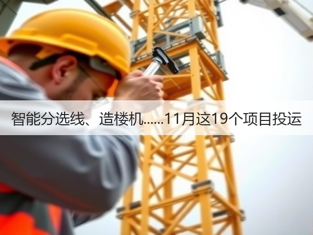 智能分选线、造楼机......11月这19个项目投运(图3) 智能分选线、造楼机......11月这19个项目投运(图3)