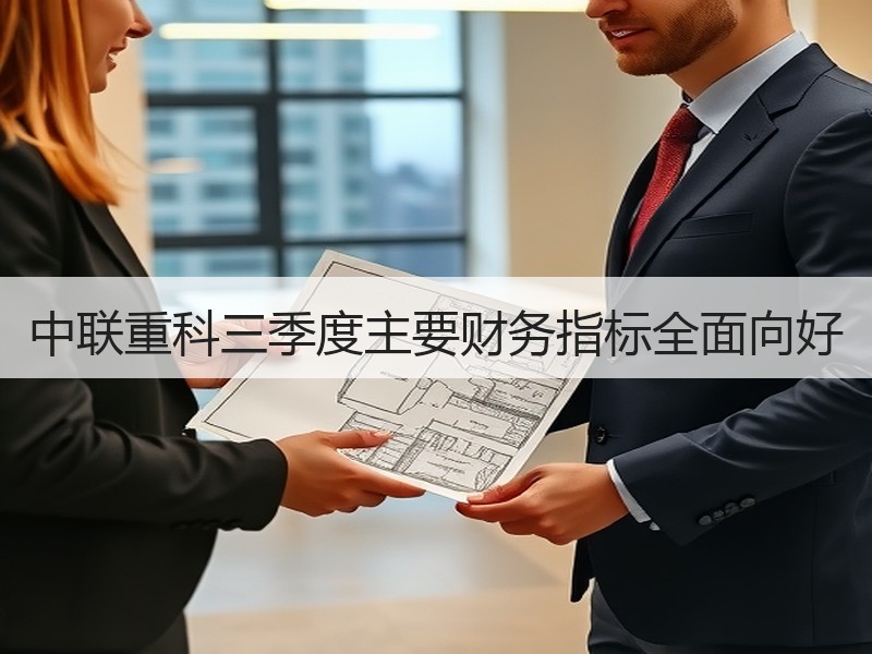 中联重科三季度主要财务指标全面向好