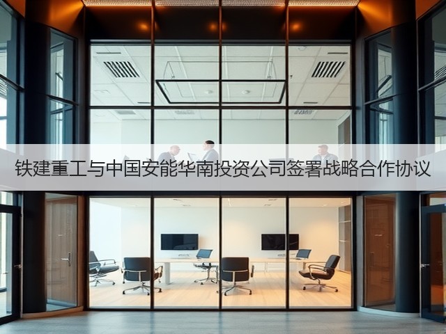 铁建重工与中国安能华南投资公司签署战略合作协议(图1)
